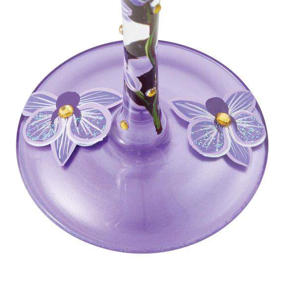 Lolita Butterfly Jubilee Handpainted Wine Glass, 15 oz., , large image number 3