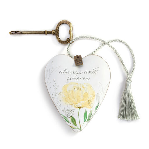 Demdaco Always & Forever Art Heart With Key Stand, 