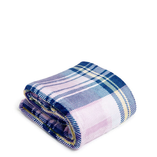 Vera Bradley Throw Blanket in Amethyst Plaid, 