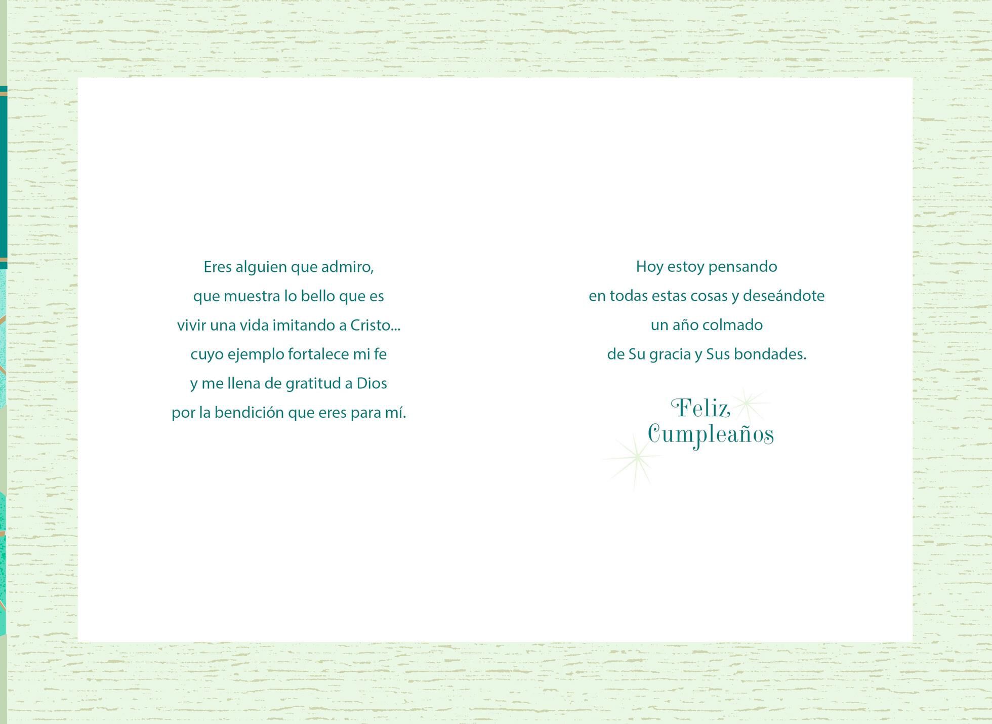Light of God Spanish-Language Religious Birthday Card