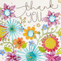 16" Dog With Flowers Jumbo Thank-You Card, , large image number 4