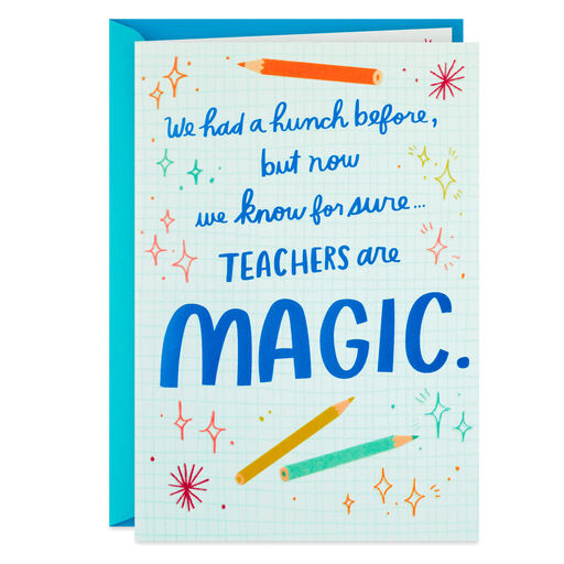 Teachers Are Magic Thank-You Card, 