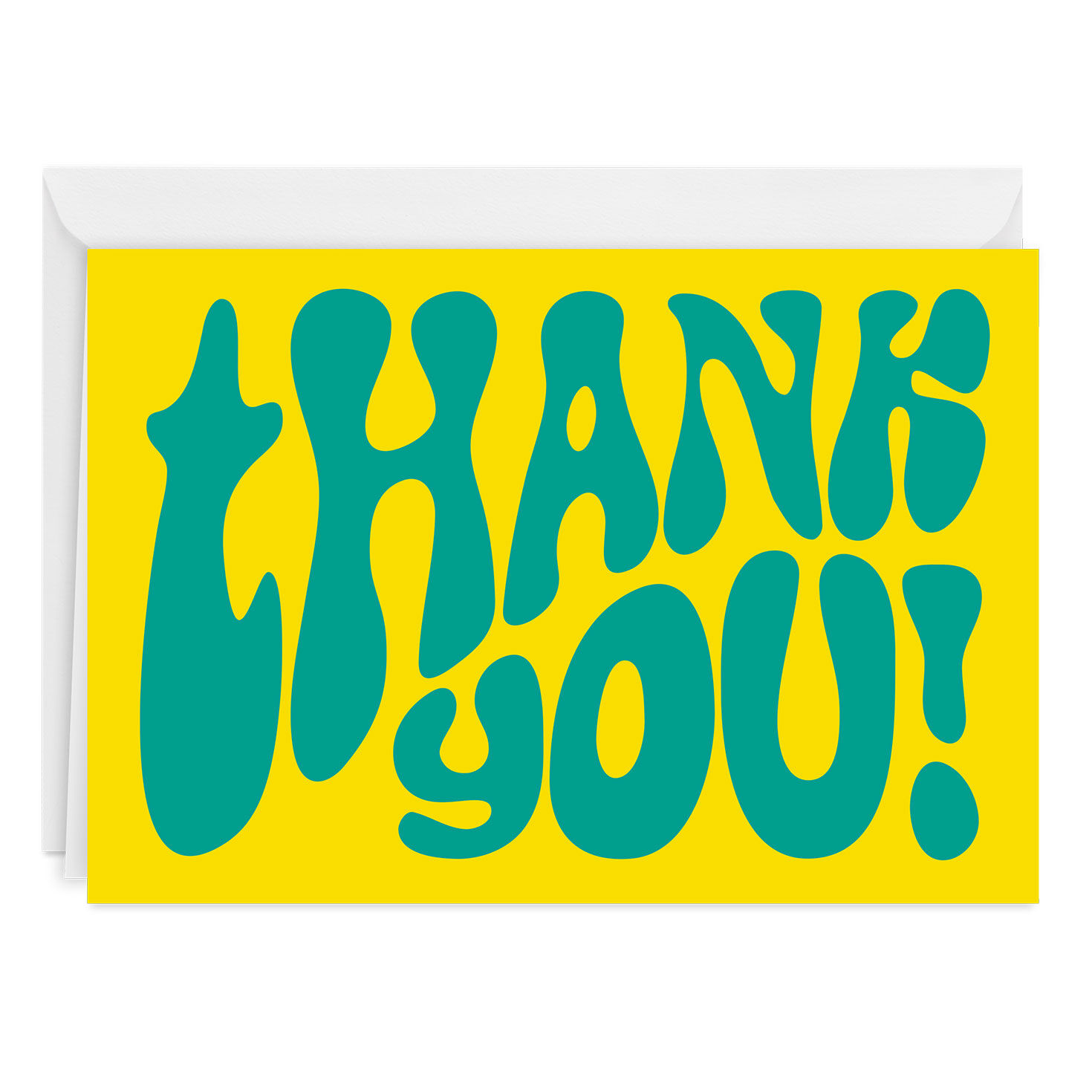 Bold Retro Lettering Custom Thank You Card