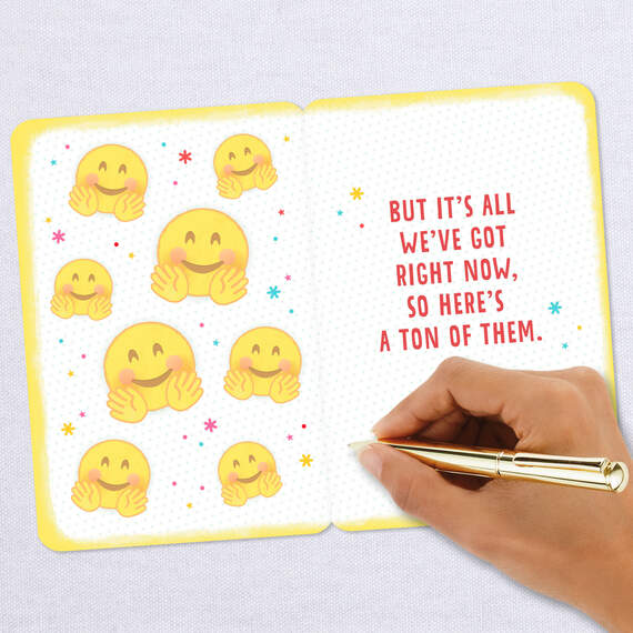 Virtual Hugs Emojis Thinking of You Card, , large image number 6