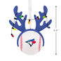 Blue Jays Reindeer Baseball Christmas Ornament measurement image number 3