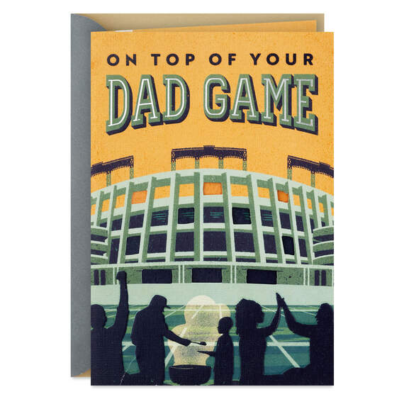 On Top of Your Dad Game Father's Day Card, , large image number 1