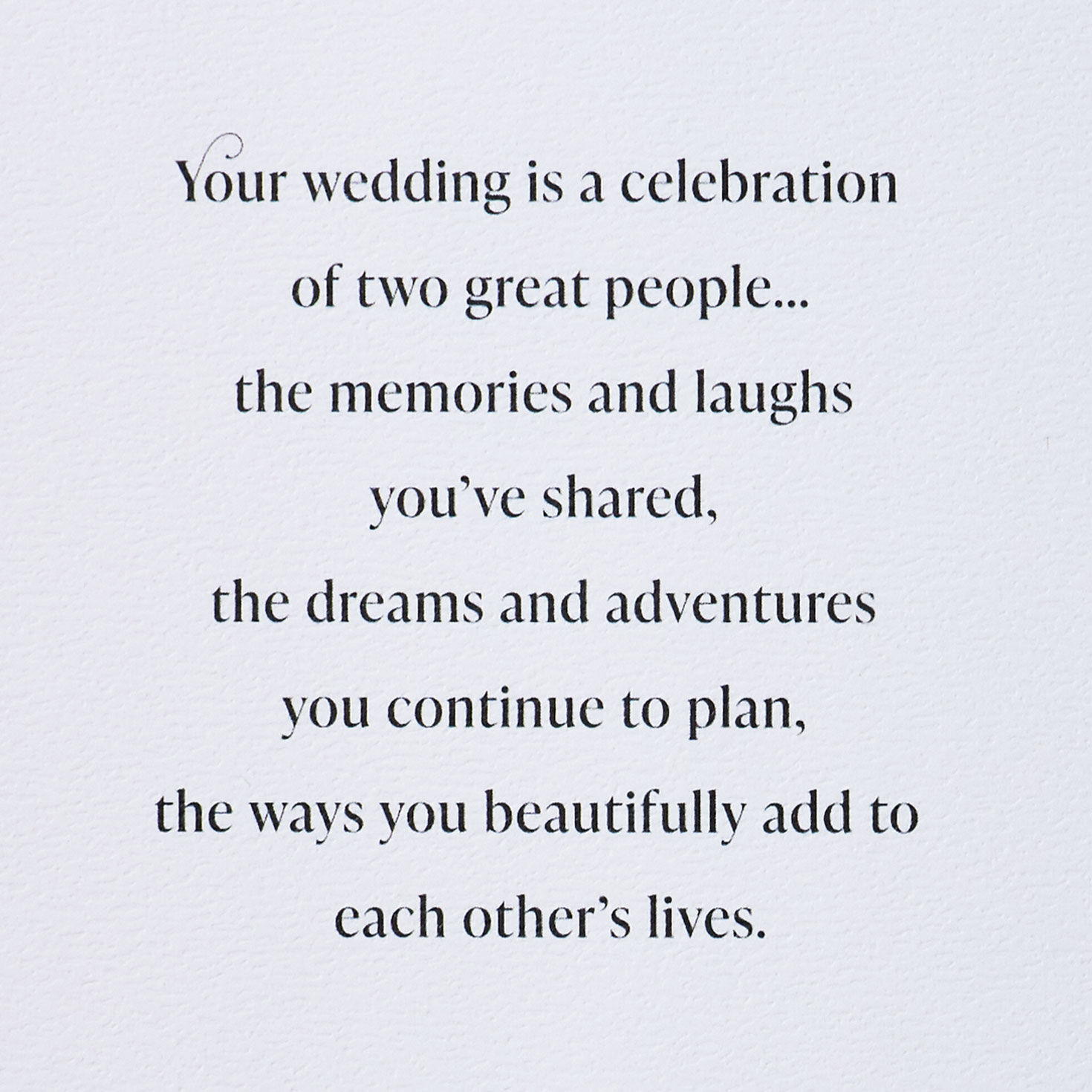 Silver and Black Wedding Card Sentiment image number 2