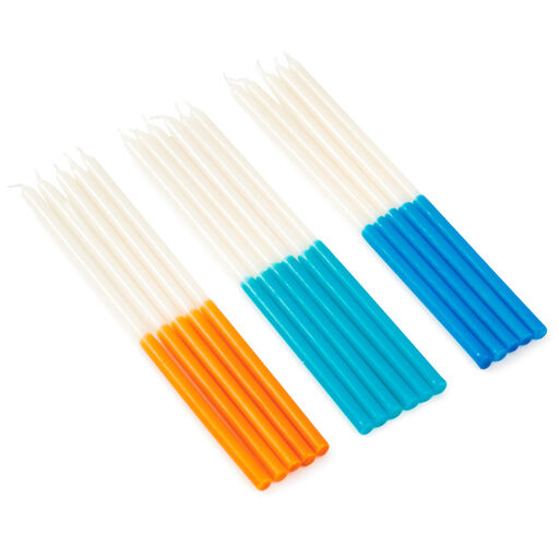 Two-Tone Tall Wishing Candles, Set of 16, 