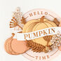 3D Pumpkins and Fall Leaves Halloween Card Card Front Detail image number 4