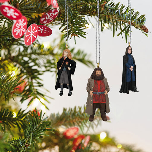 Mini Harry Potter™ Hermione™, Hagrid™ and Snape™ Metal Ornaments, Set of 3, 