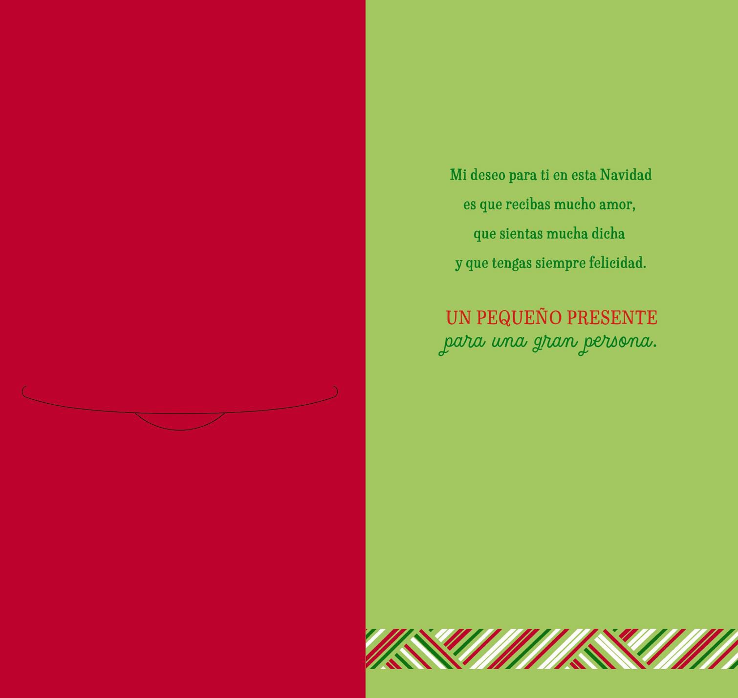 For a Very Special Person Money Holder Spanish-Language Christmas Card