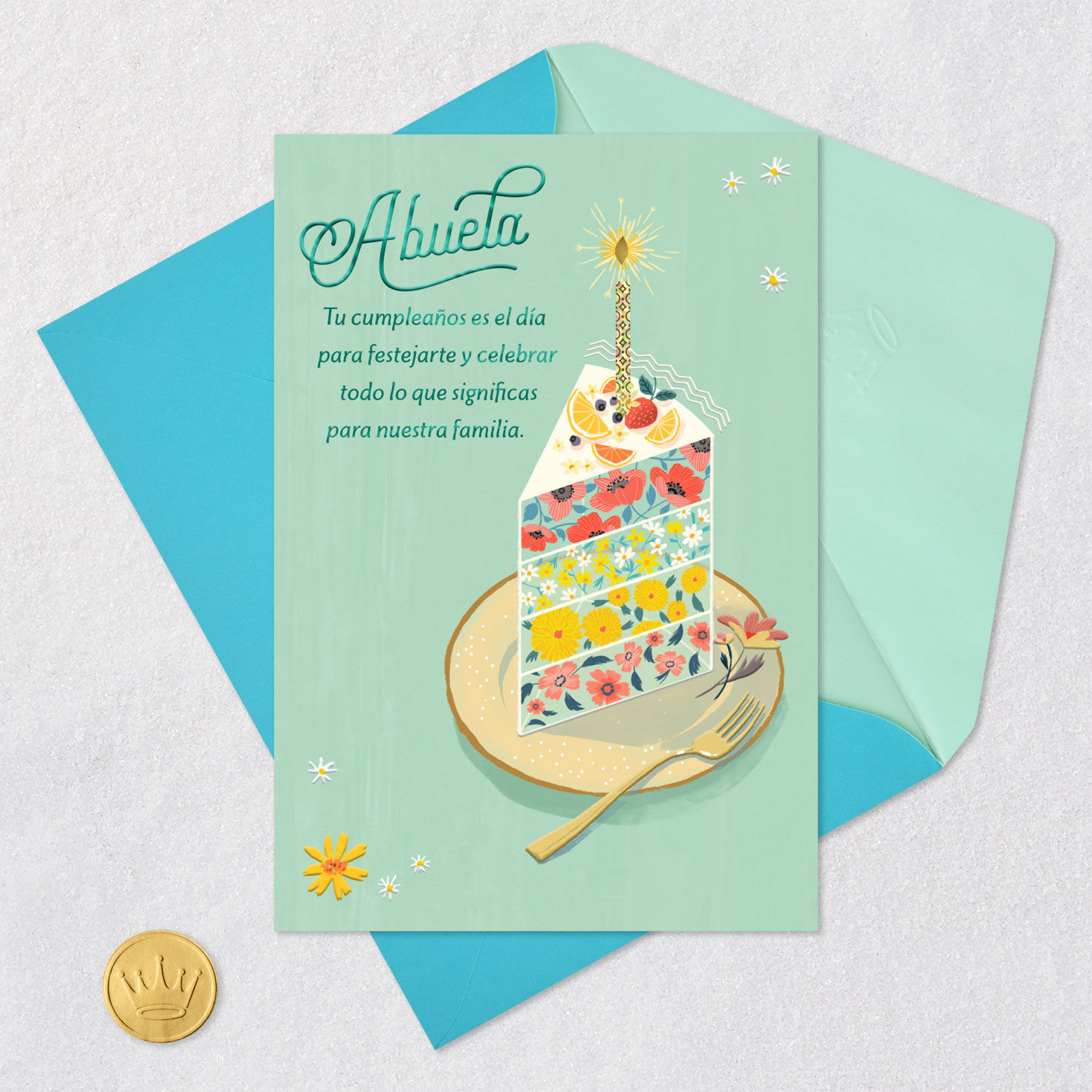 You're Loved All Year Long Spanish-Language Birthday Card for Grandma, , large image number 5