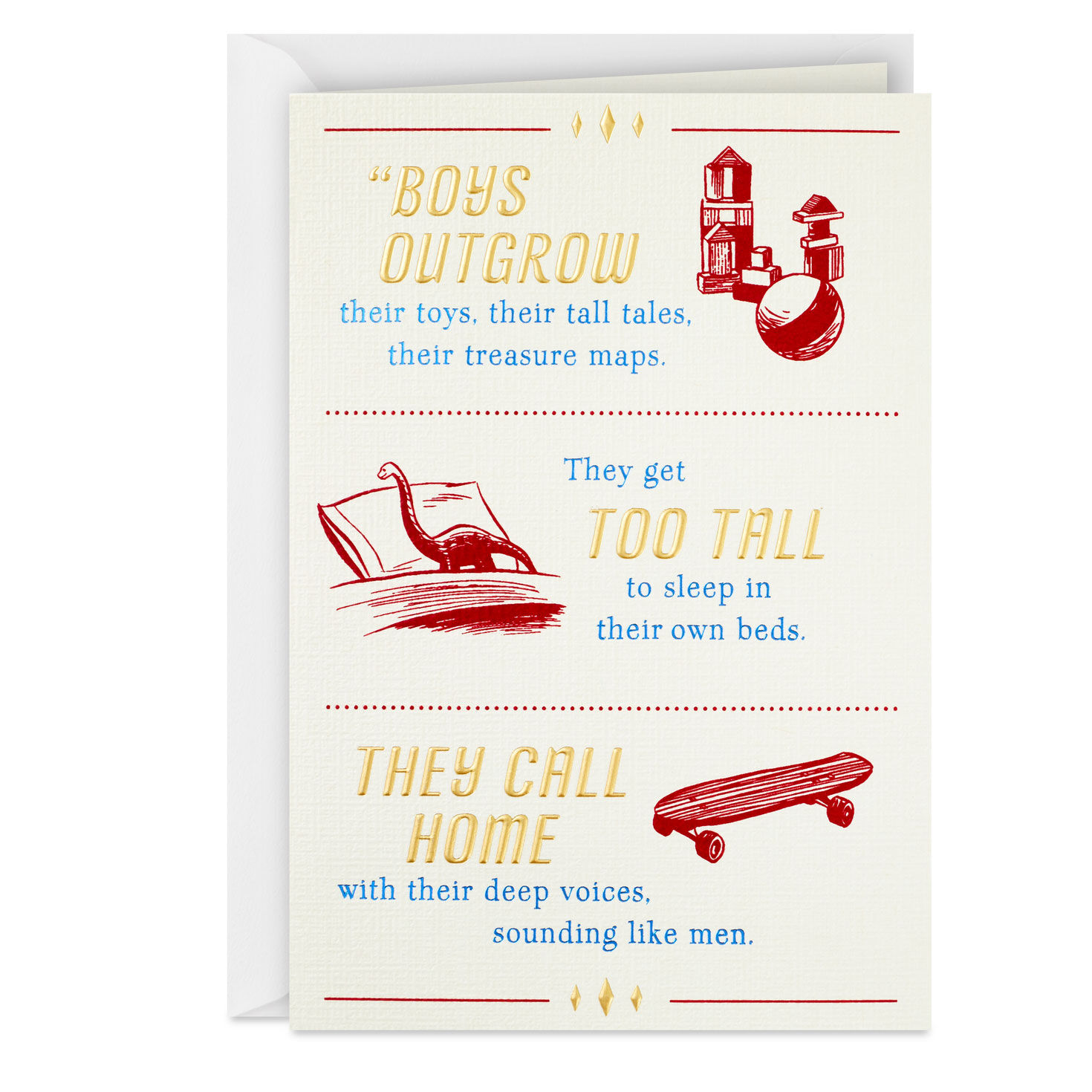 I'll Never Outgrow You Mother's Day Card for Mom From Son