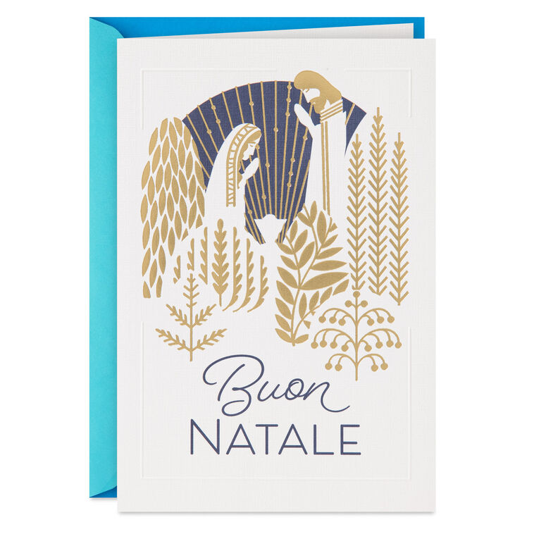 Buon Natale Nativity Italian-Language Christmas Card