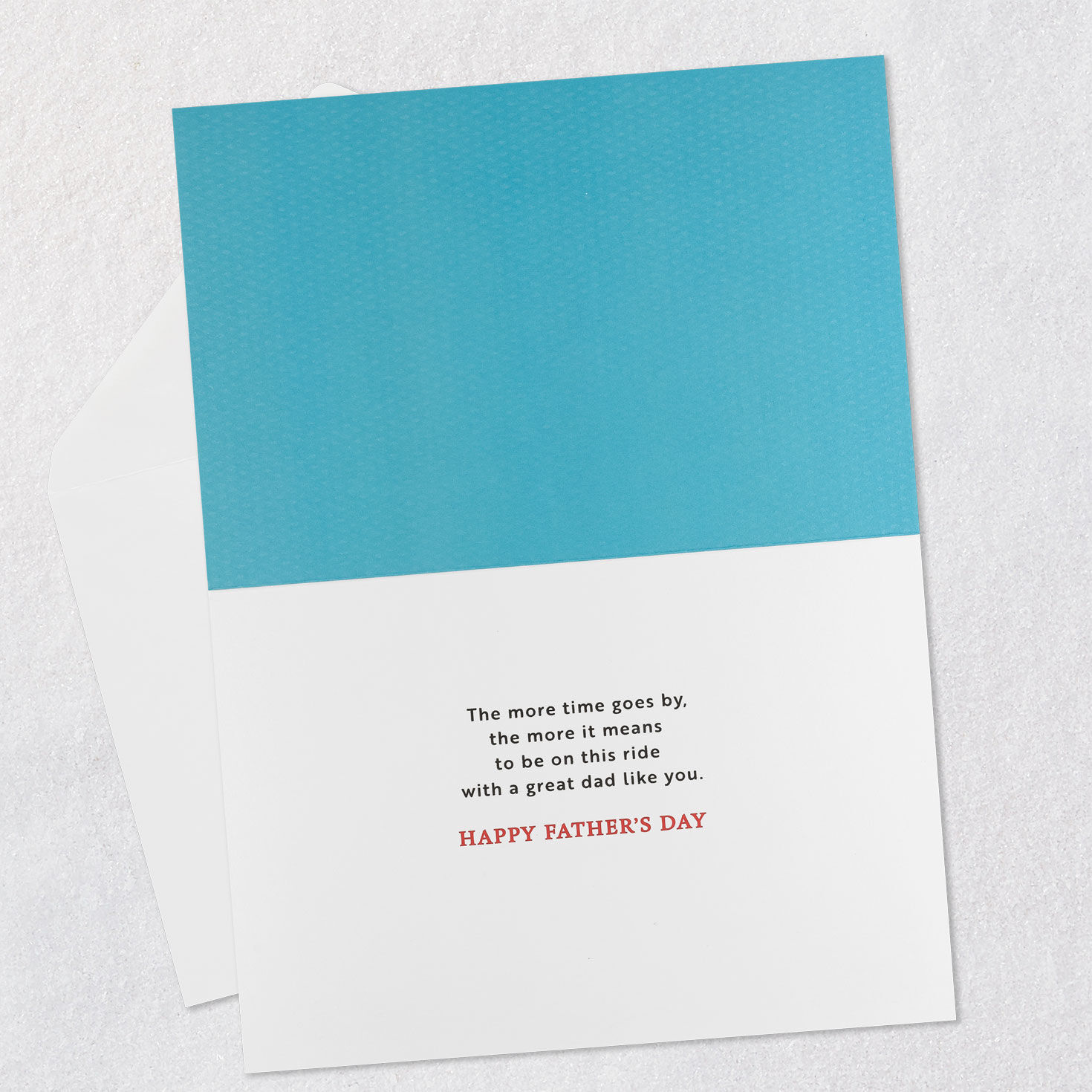 Vintage Red Pickup Truck Dad Father's Day Card Open card with envelope image number 3