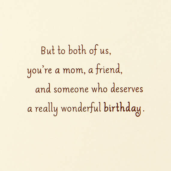 You Deserve a Wonderful Day Birthday Card for Mom From Both of Us, , large image number 2