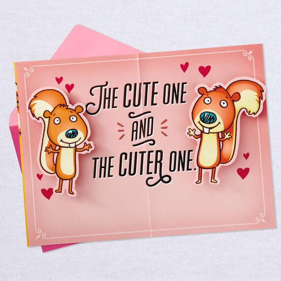 Cute Squirrels Funny Pop-Up Mother's Day Card From Both, , large image number 3