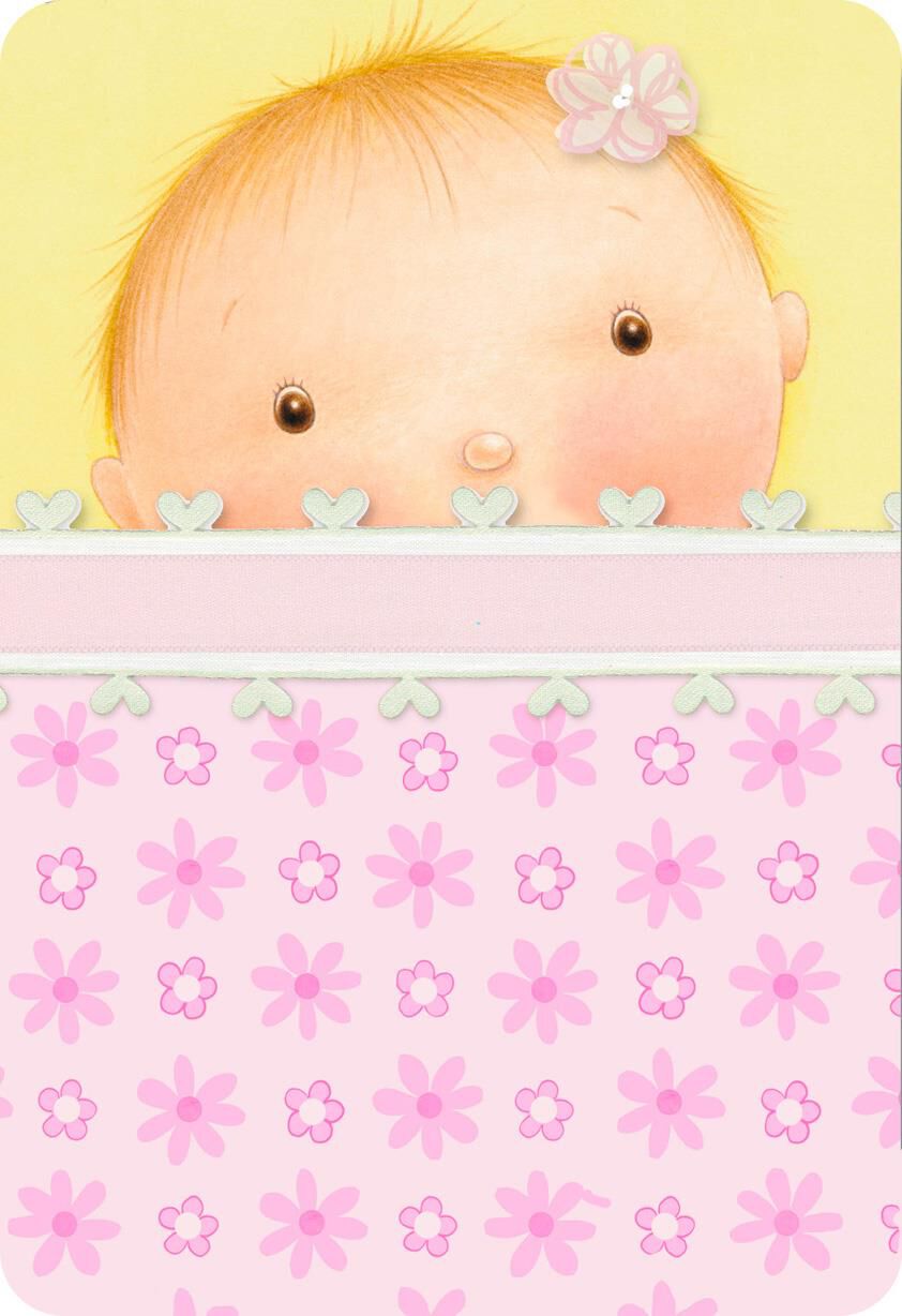 Under the Covers New Baby Girl Card