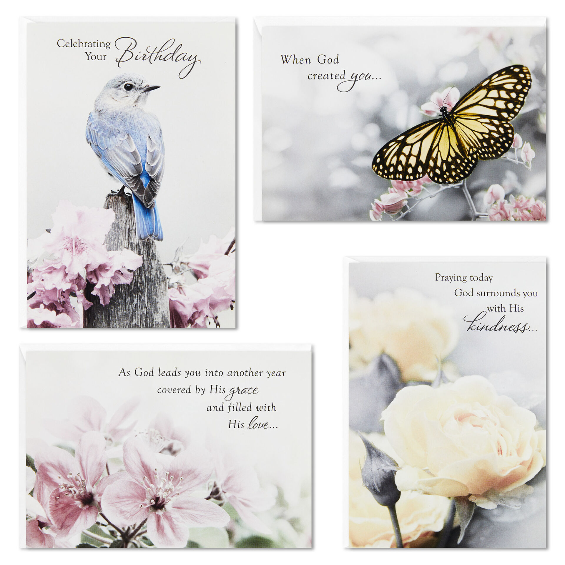 Nature Photos Assorted Religious Birthday Cards Box Of 12 Boxed