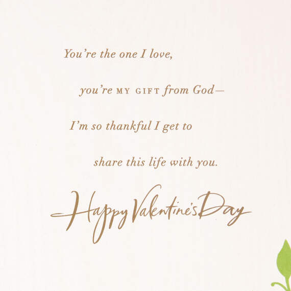 Heart On Green Leaves Valentine's Day Card for Husband, , large image number 3