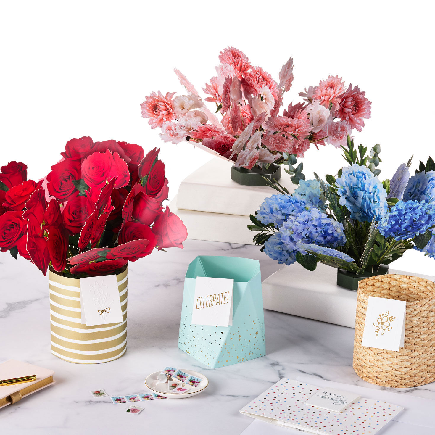Build-a-Bouquet and White Pop-Up Paper Flowers for only USD 9.99 | Hallmark