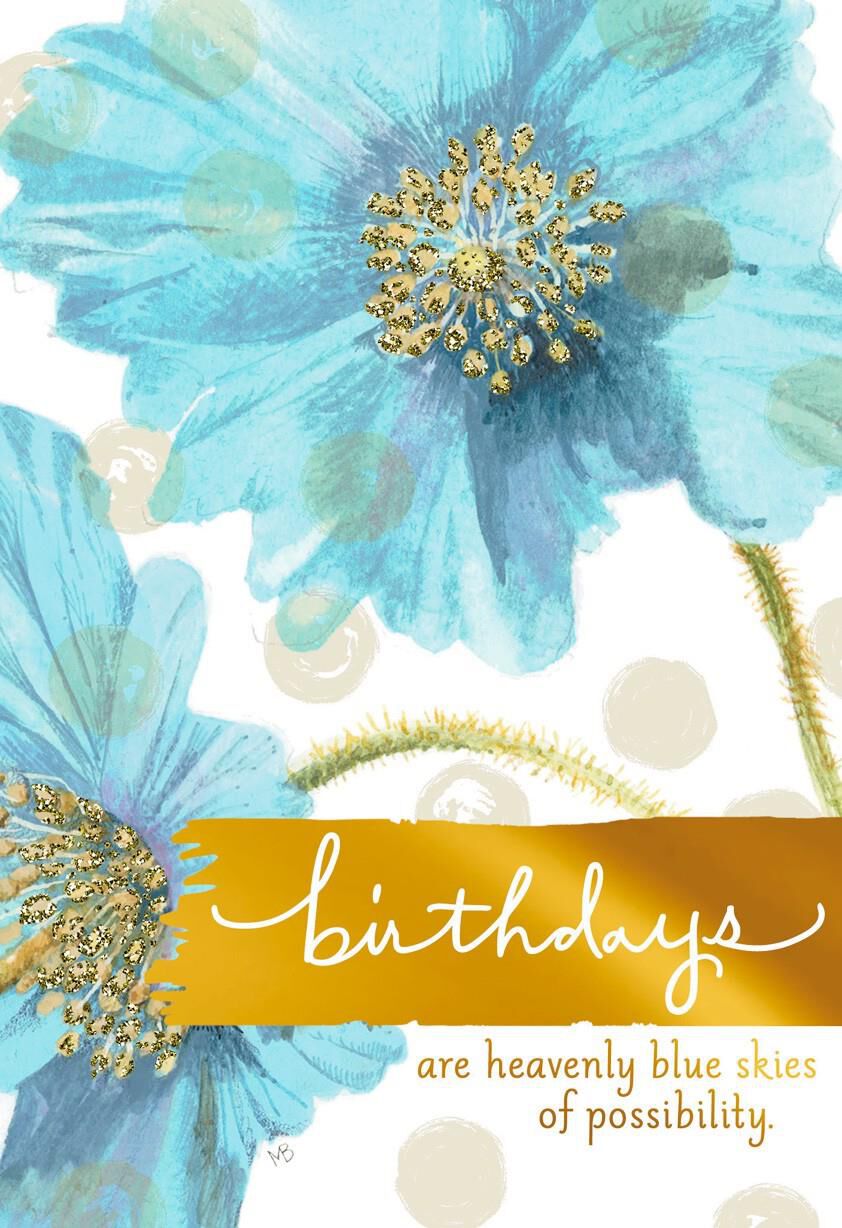 Blue Skies of Possibility Marjolein Bastin Birthday Card