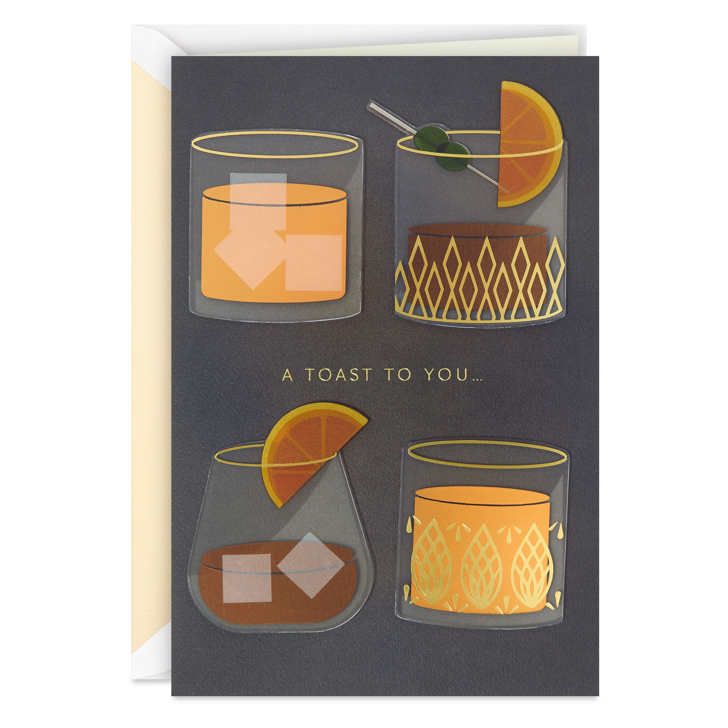 A Toast to You Birthday Card