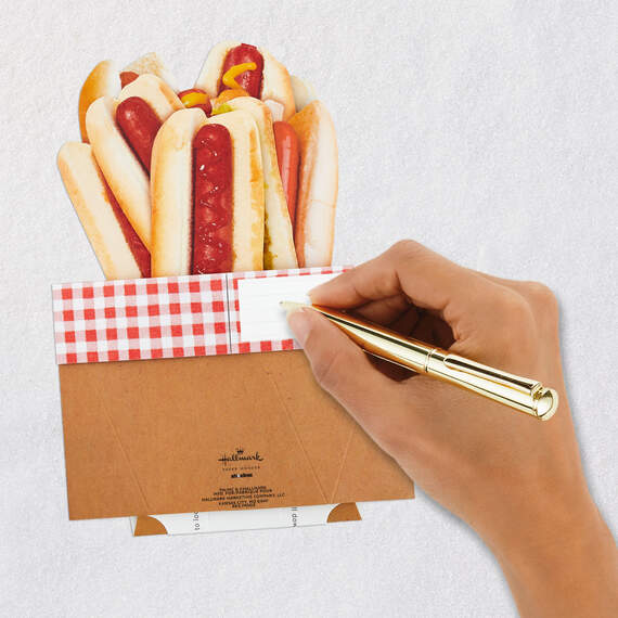 Hot Dogs Hope Today Is a Real Wiener Funny 3D Pop-Up Card, , large image number 5