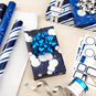 Blue and Silver Gift Wrap Kit With Holiday Wrapping Paper, Bows, Ribbons and Tags, , large image number 2
