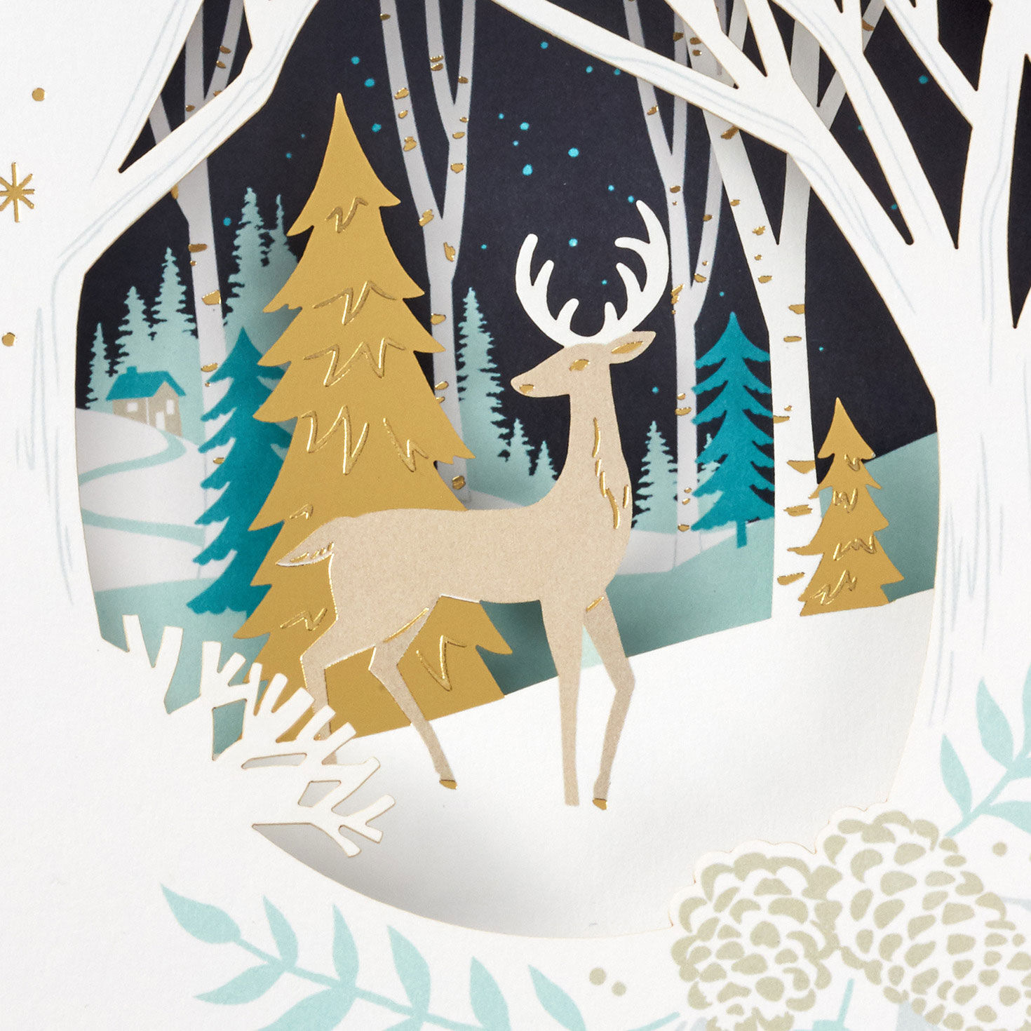 Deer in the Woods Boxed Christmas Cards, Pack of 8, , large image number 6