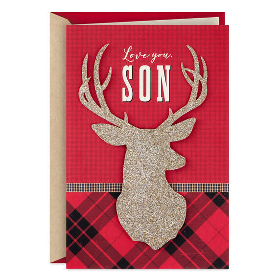 A Wonderful Son and a Good Man Christmas Card