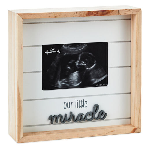 Our Little Miracle Sonogram Wood Picture Frame, 3.75x2.5, 