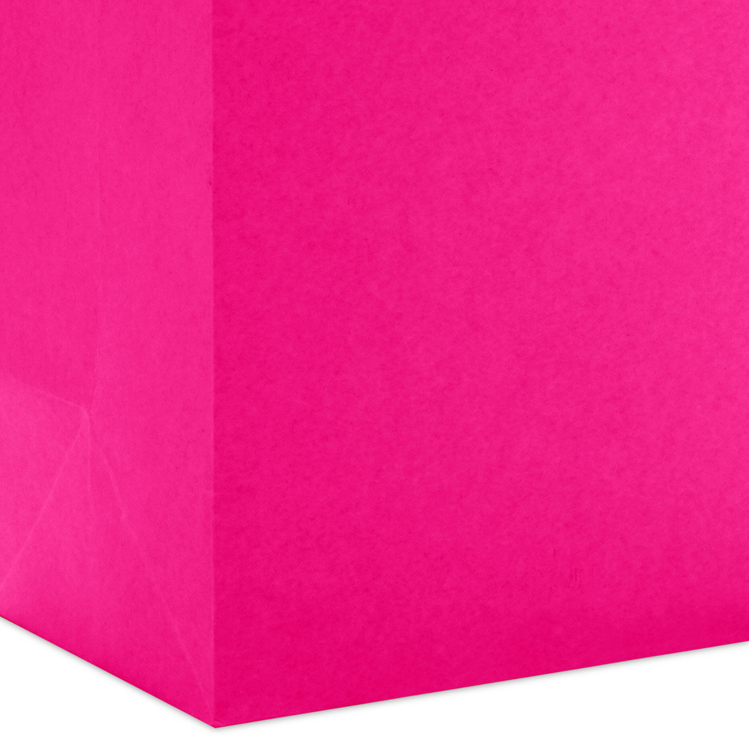 9.6" Solid Hot Pink Medium Gift Bag, Hot Pink, large image number 5