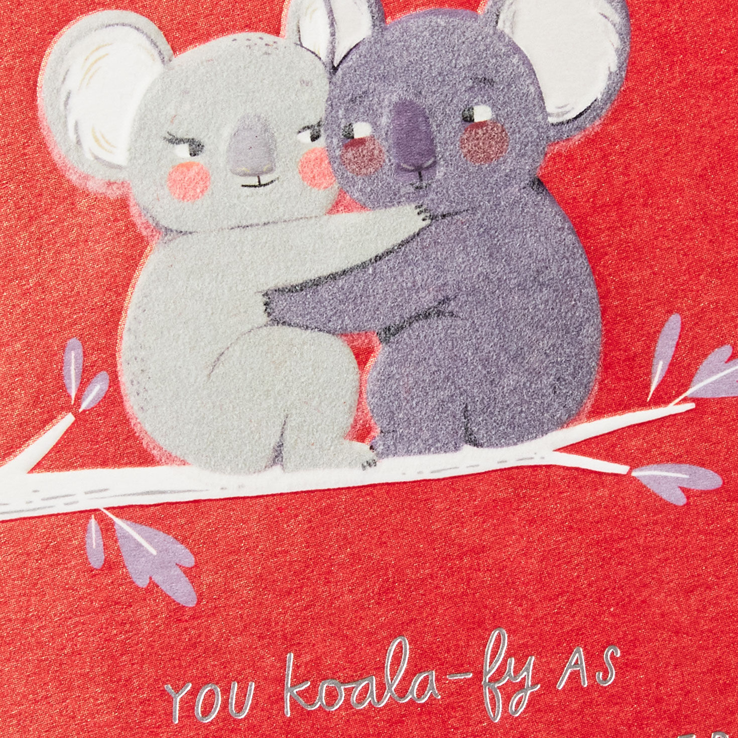 Koala Couple Husband Valentine's Day Card Card Front Detail image number 4