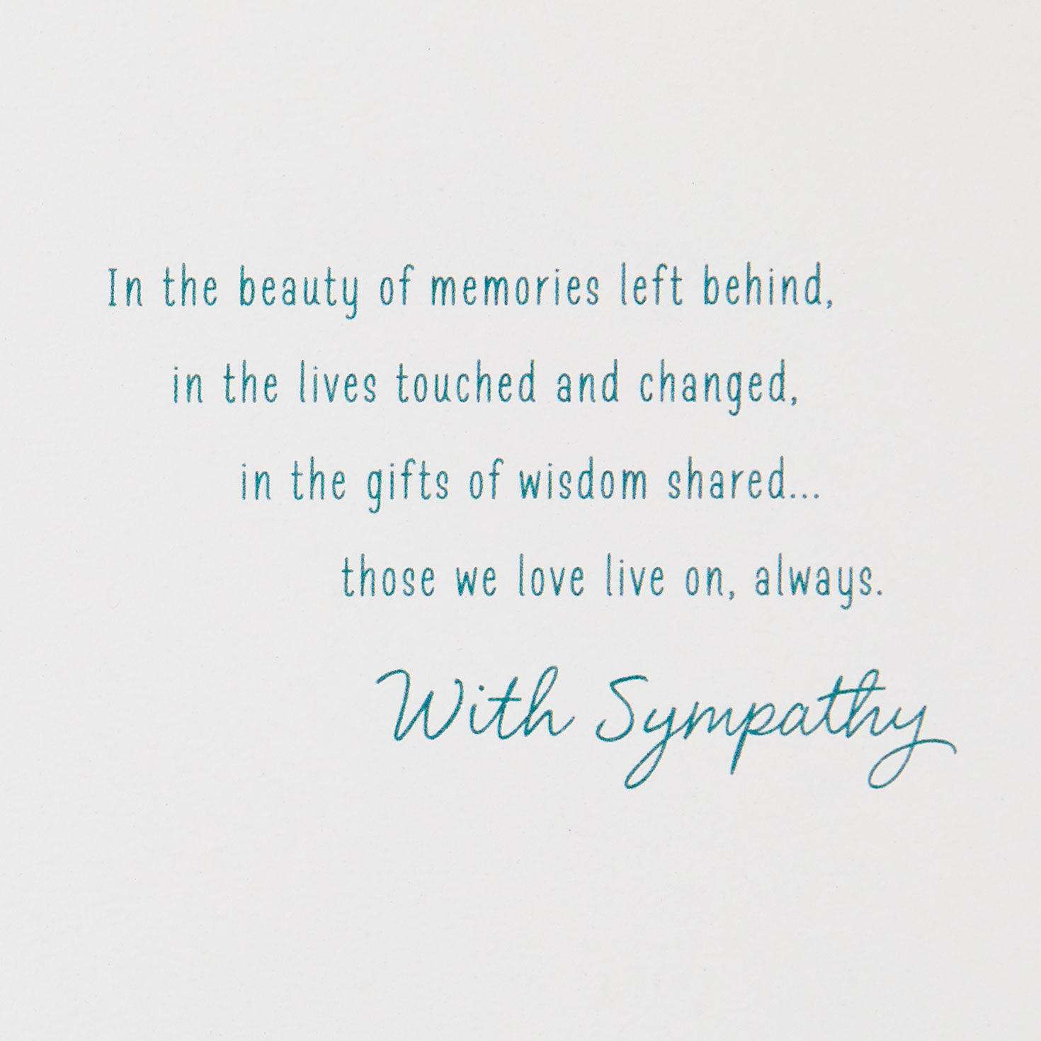 Nothing Loved Is Lost Sympathy Card, , large image number 2