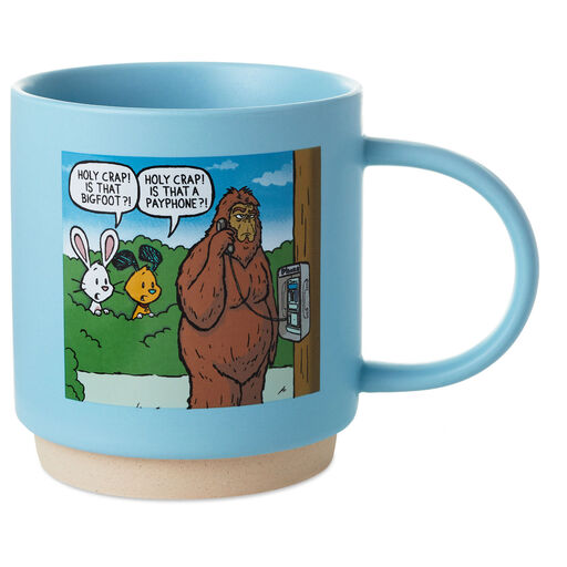 Chuck and Beans Big Foot Pay Phone Funny Mug, 16 oz., 