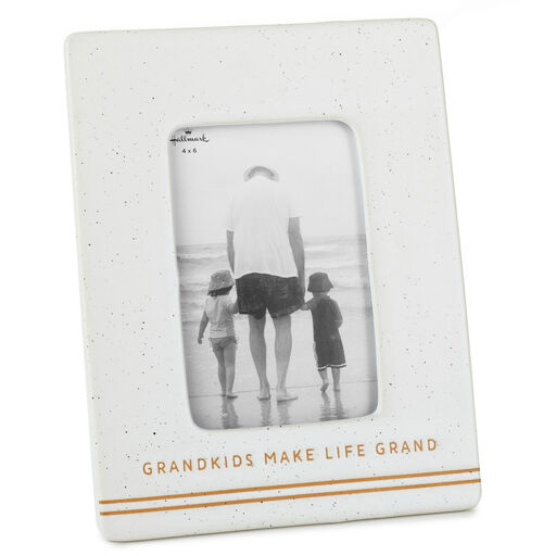 Grandkids Make Life Grand Ceramic Picture Frame, 4x6, 