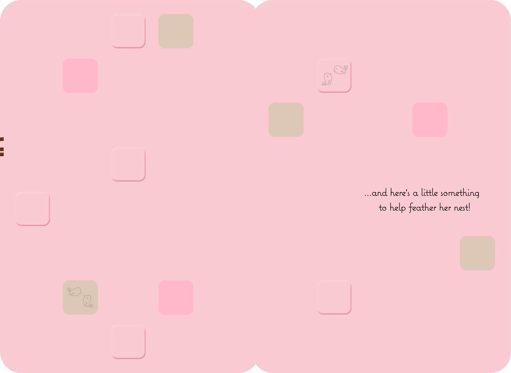 Feather Her Nest New Baby Girl Card