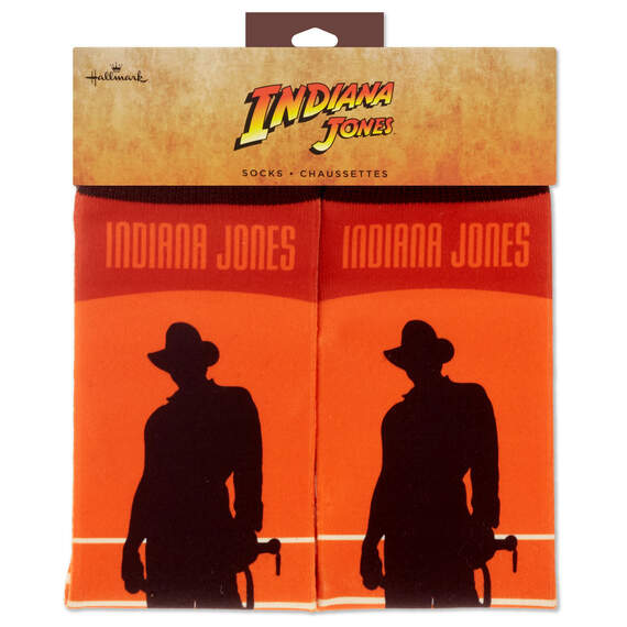 Indiana Jones™ Indy Silhouette Novelty Crew Socks, , large image number 4