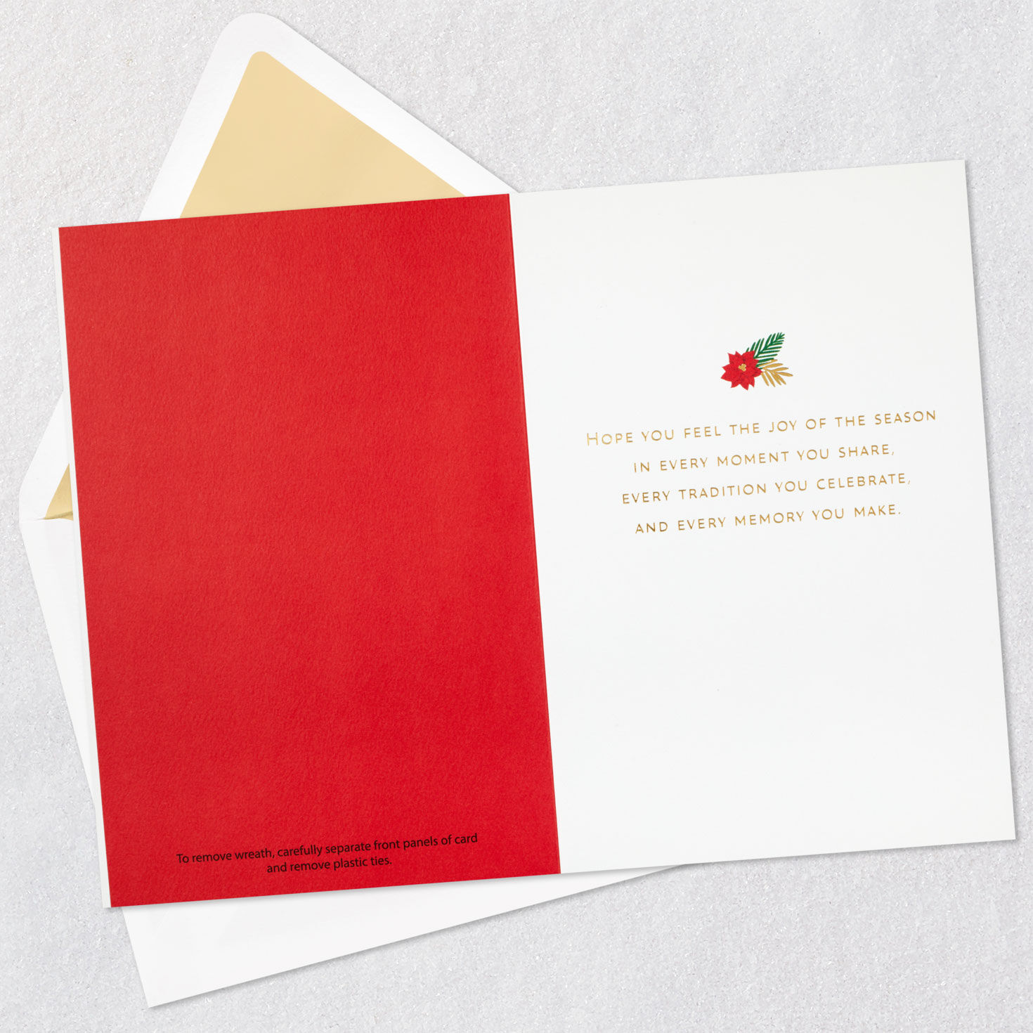 Merry Christmas Card With Floral Hoop Wreath for only USD 10.59 | Hallmark