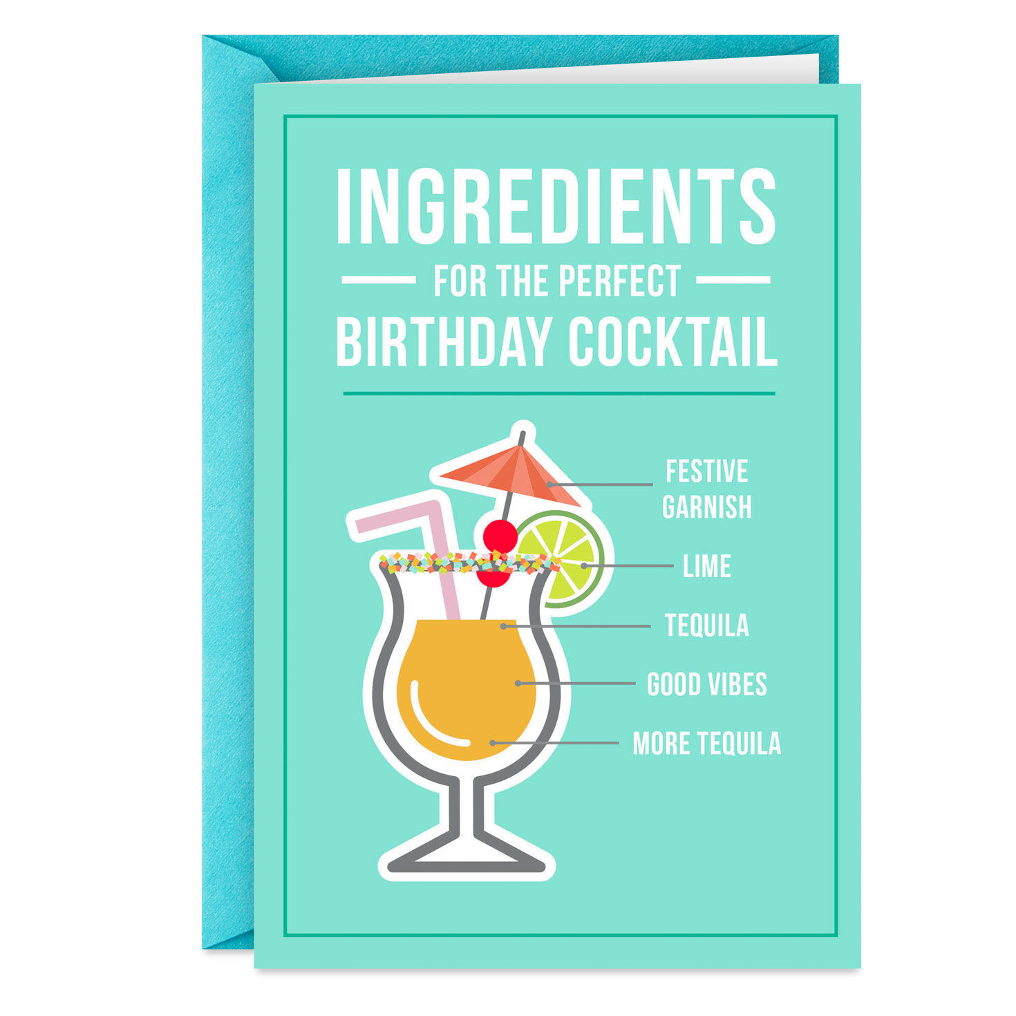 The Perfect Cocktail Funny Birthday Card, , large image number 1