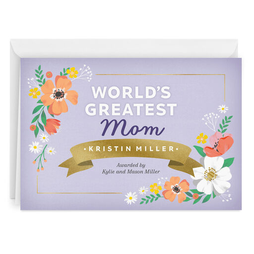 Personalized World’s Greatest Award Card, 