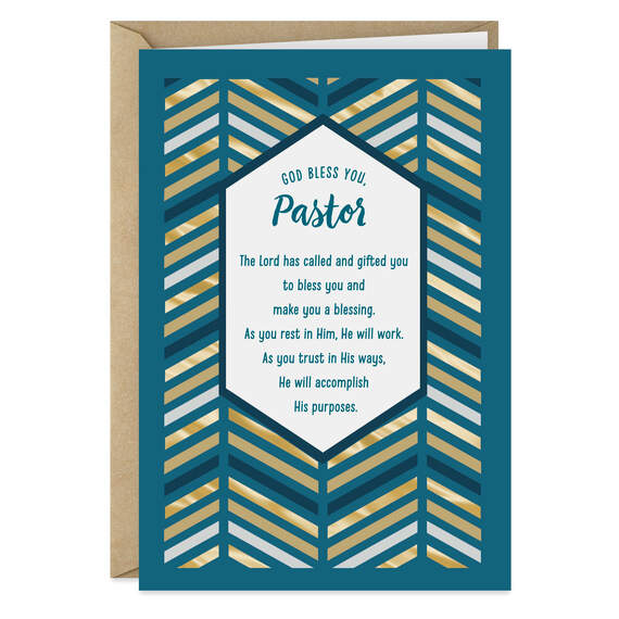 The Lord Has Called You Religious Clergy Appreciation Card for Pastor