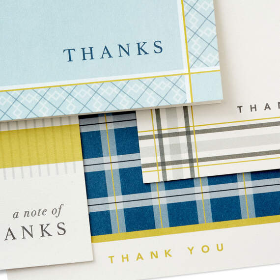 Upscale Plaid Assorted Blank Thank-You Notes, Pack of 48, , large image number 3