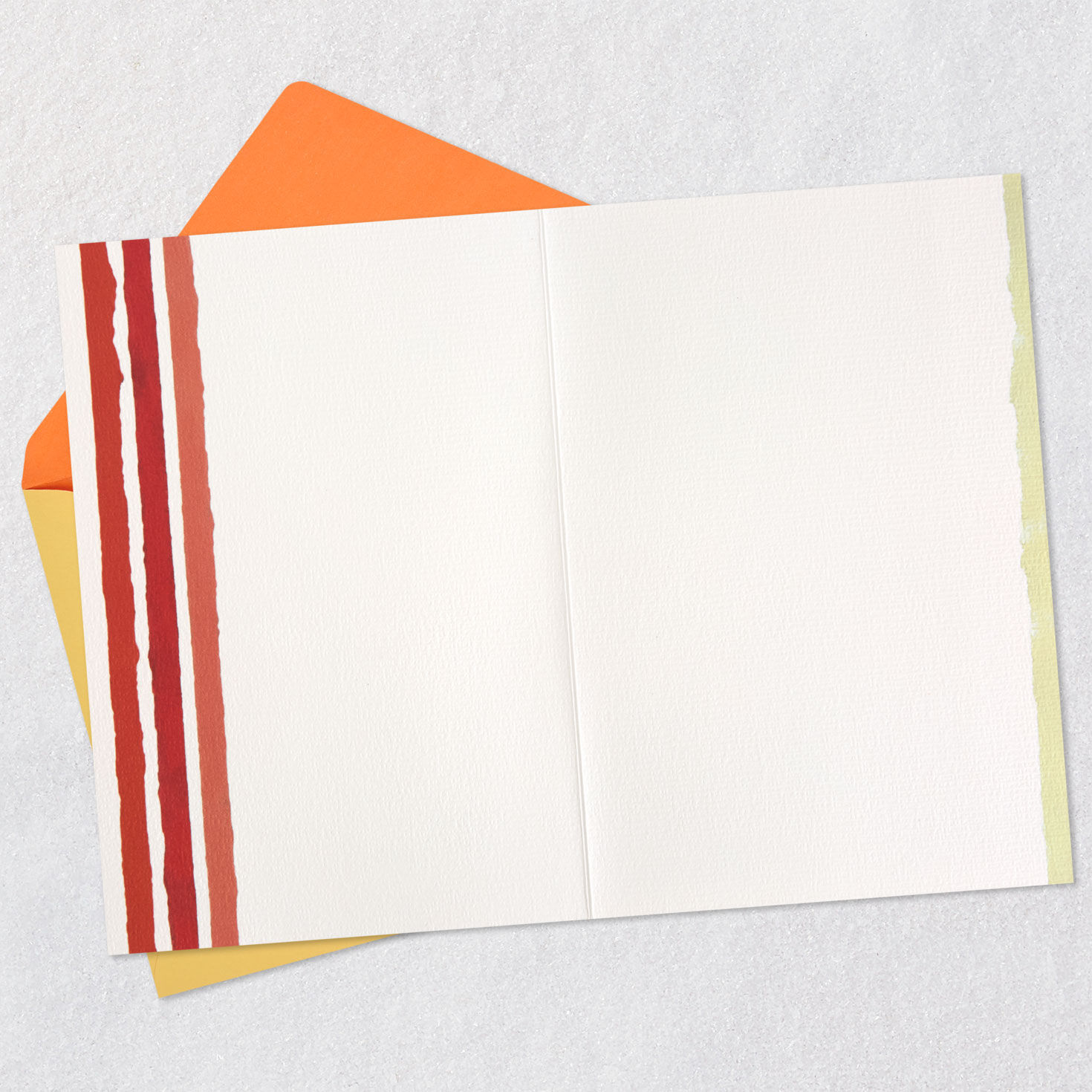 Tall Colorful Cake Blank Birthday Card Open card with envelope image number 2