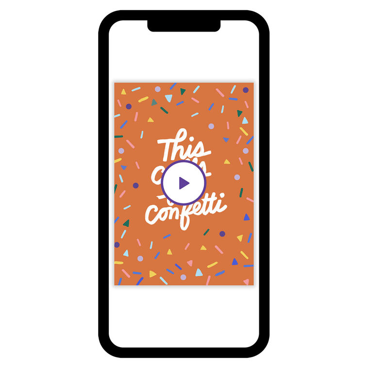 Fun Confetti Celebration eCard