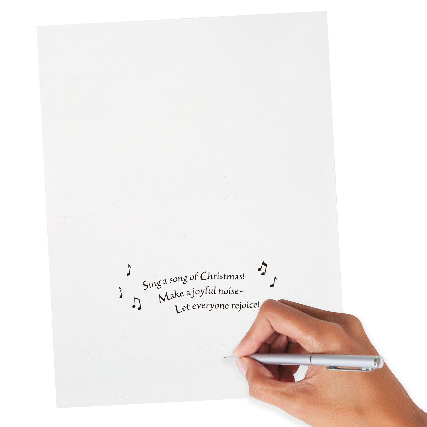 Peanuts Caroling Boxed Christmas Cards Bulk Pack signing card image number 5