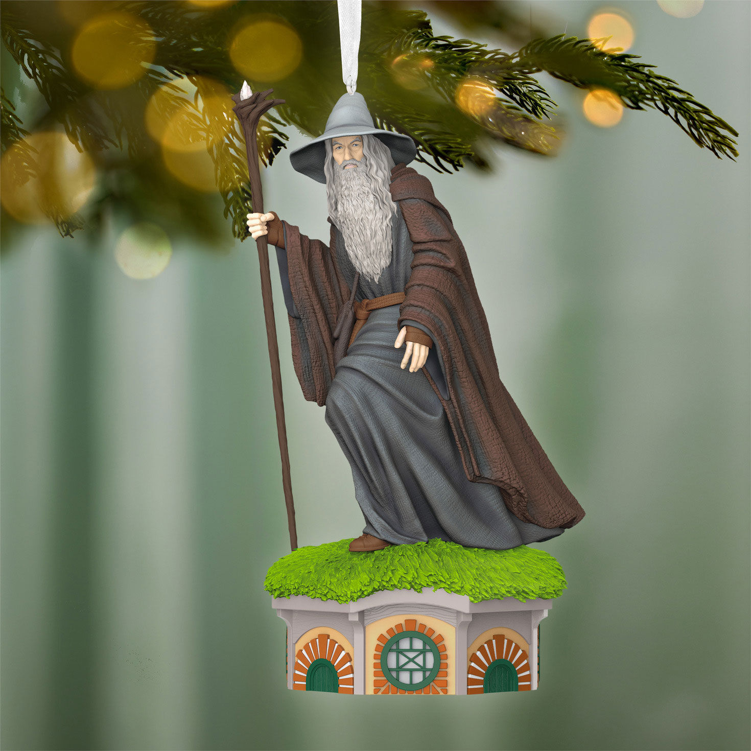 Lord of the Rings Gandalf Keepsake Ornament hanging on tree image number 2