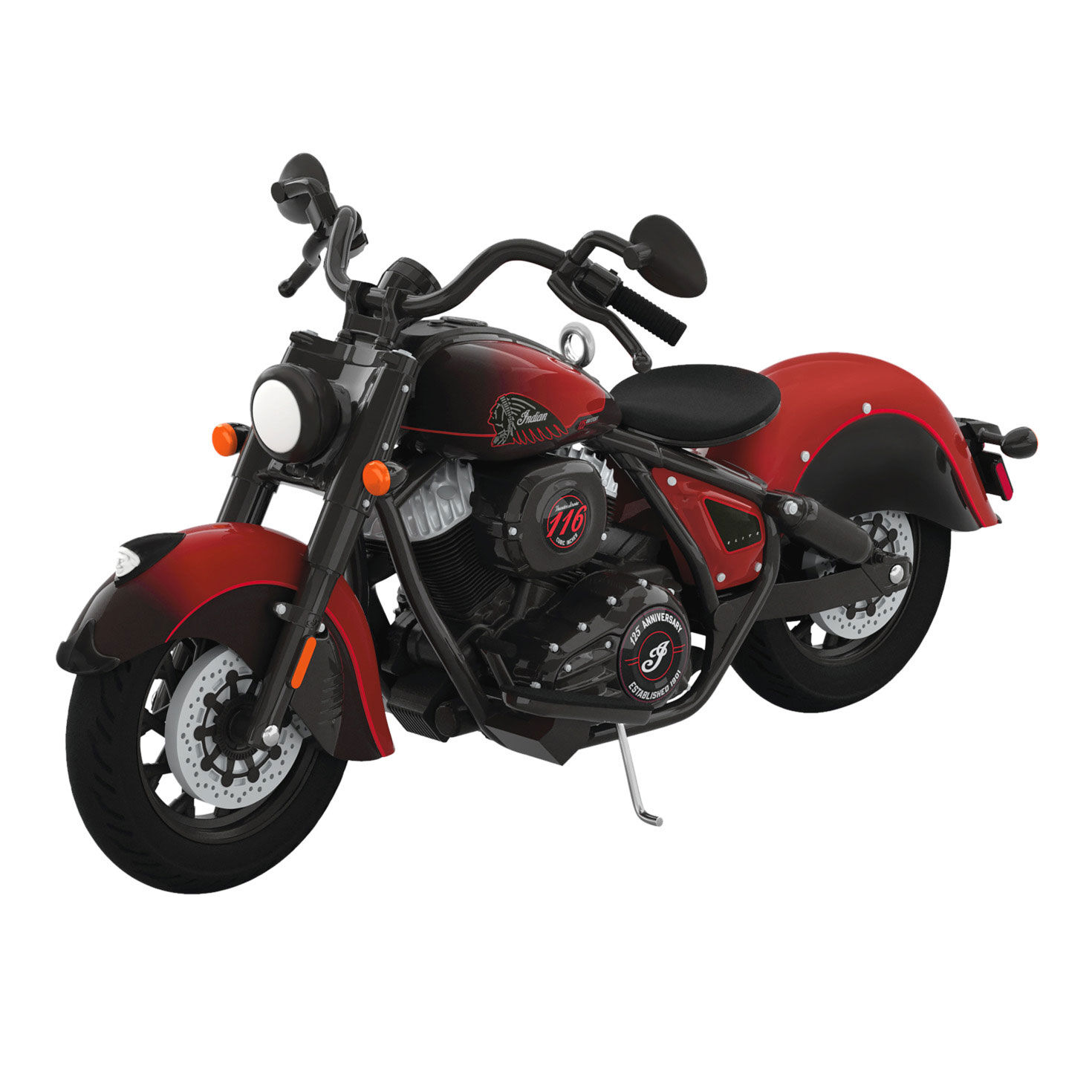 Indian Chief Vintage 125th Anniversary Edition Motorcycle 2026 Metal Ornament