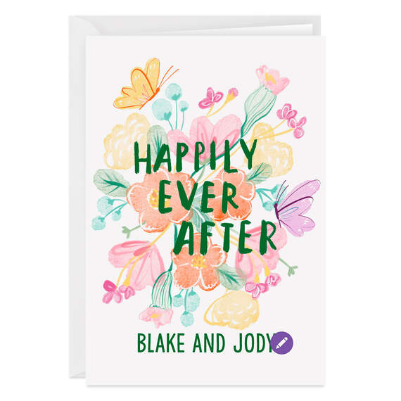 Personalized Happily Ever After Card, , large image number 6